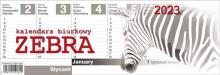 Kalendarz 2023 Biurkowy poziomy Zebra