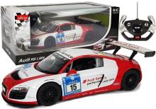 Auto R/C Audi R8 LMS Rastar 1:14 biało-czerwone