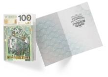 Karnet B6 Urodziny banknot 100