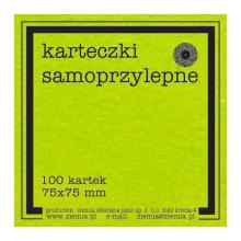 Karteczki samoprzylepne Fluo 75x75mm 100K zieleń