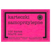 Karteczki samoprzylepne Fluo 50x75mm 100K róż