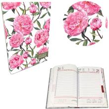 Kalendarz 2023 A5 dzienny soft touch Peonie