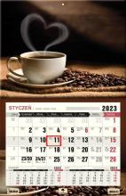 Kalendarz 2023 jednodzielny XL Kawa