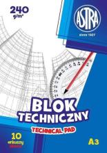 Blok techniczny A3/10K 240g ASTRA