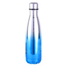 Butelka termiczna srebrno niebieska