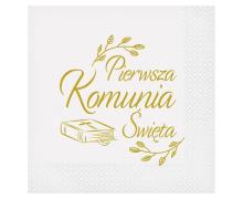 Serwetki Pierwsza Komunia biblia 33x33cm 20szt