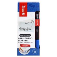 Marker permanentny 0,5mm niebieski (10szt) MemoBe