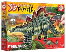 Puzzle 3D Dinozaury - Stegozaur 89 el. G3