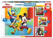 Puzzle 12+16+20+25 Myszka Miki i przyjaciele G3