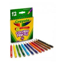 Kredki ołówkowe mini 12 kolorów CRAYOLA