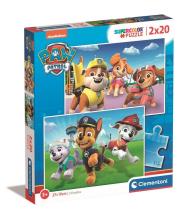 Puzzle 2x20 Super Kolor Paw Patrol