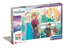 Puzzle 3x48 Super Kolor Disney Frozen