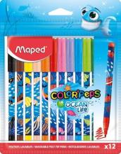 Flamastry Color Peps Ocean Deco 12szt. MAPED