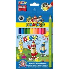 Kredki ołówkowe "Jumbo Bigy" 12 kolorów