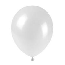 Balony metalizowane białe 25cm 100szt