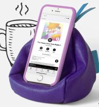 Bookaroo Bean Bag Pufa pod smartfon - fioletowa