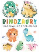 Kolorowanka z naklejkami. Dinozaury