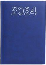 Terminarz 2024 B6 dzienny - niebieski