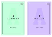 Brulion A4/96K linia Academy Pastel (5szt)