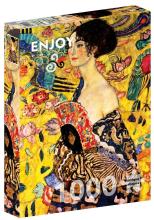 Puzzle 1000 Dama z wachlarzem, Gustav Klimt