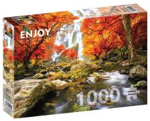 Puzzle 1000 Jesienny wodospad