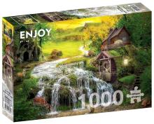 Puzzle 1000 Chatka z młynem wodnym