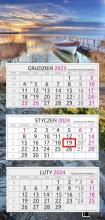 Kalendarz 2024 trójdzielny Jezioro