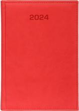 Kalendarz 2024 tygodniowy B5 Vivella czerwony