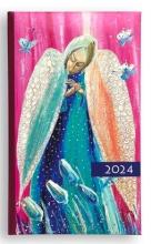 Kalendarz 2024 tygodniowy kolorowy - anioł