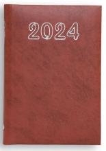 Kalendarz 2024 B7 Standard - brązowy