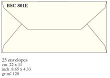 Box 25 kopert 22x11cm kremowe BSC 801E