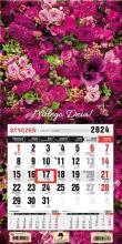 Kalendarz 2024 jednodzielny mini z mag. Kwiat