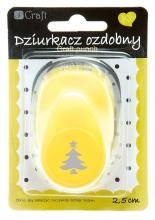 Dziurkacz ozdobny 2,5cm choinka MIX