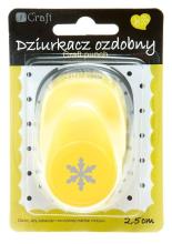 Dziurkacz ozdobny 2,5cm śnieżynka MIX