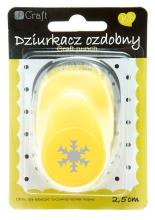 Dziurkacz ozdobny 2,5cm śnieżynka 2 MIX