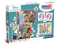 Puzzle 48 + 36 + Memo + 6 klocków Edukit Disney