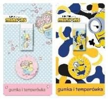 Gumka + temperówka na blistrze Minionki