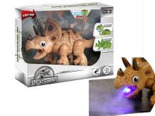 Dinozaur na baterie dym światło i dźwięk