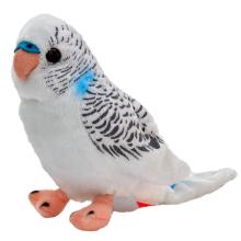 Papuga falista biała 13cm