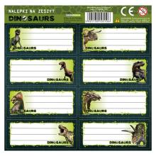 Nalepki na zeszyty Dinozaur (25szt)