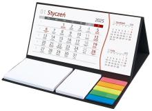 Kalendarz 2025 z notesem czarny