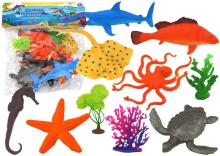 Zestaw figurek Zwierzęta i rośliny morskie 10szt