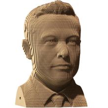 Puzzle 3D kartonowe - Elon Musk