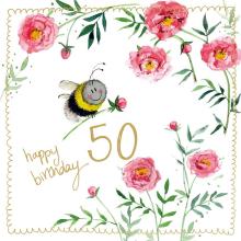 Karnet Urodziny 50 S545 Pszczółka