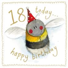 Karnet Urodziny 18 S541 Pszczółka