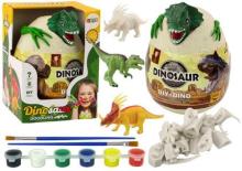 Jajo z dinozaurami do malowania DIY