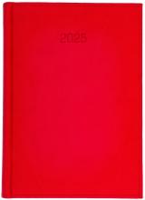 Kalendarz 2025 A4 dzienny Vivella czerwony