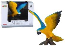 Figurka papuga ara Ararauna 7cm niebiesko-żółta