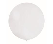 Balon kula pastelowa biała 75cm