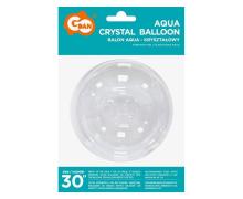 Balon Aqua kryształowy bez nadruku 76cm